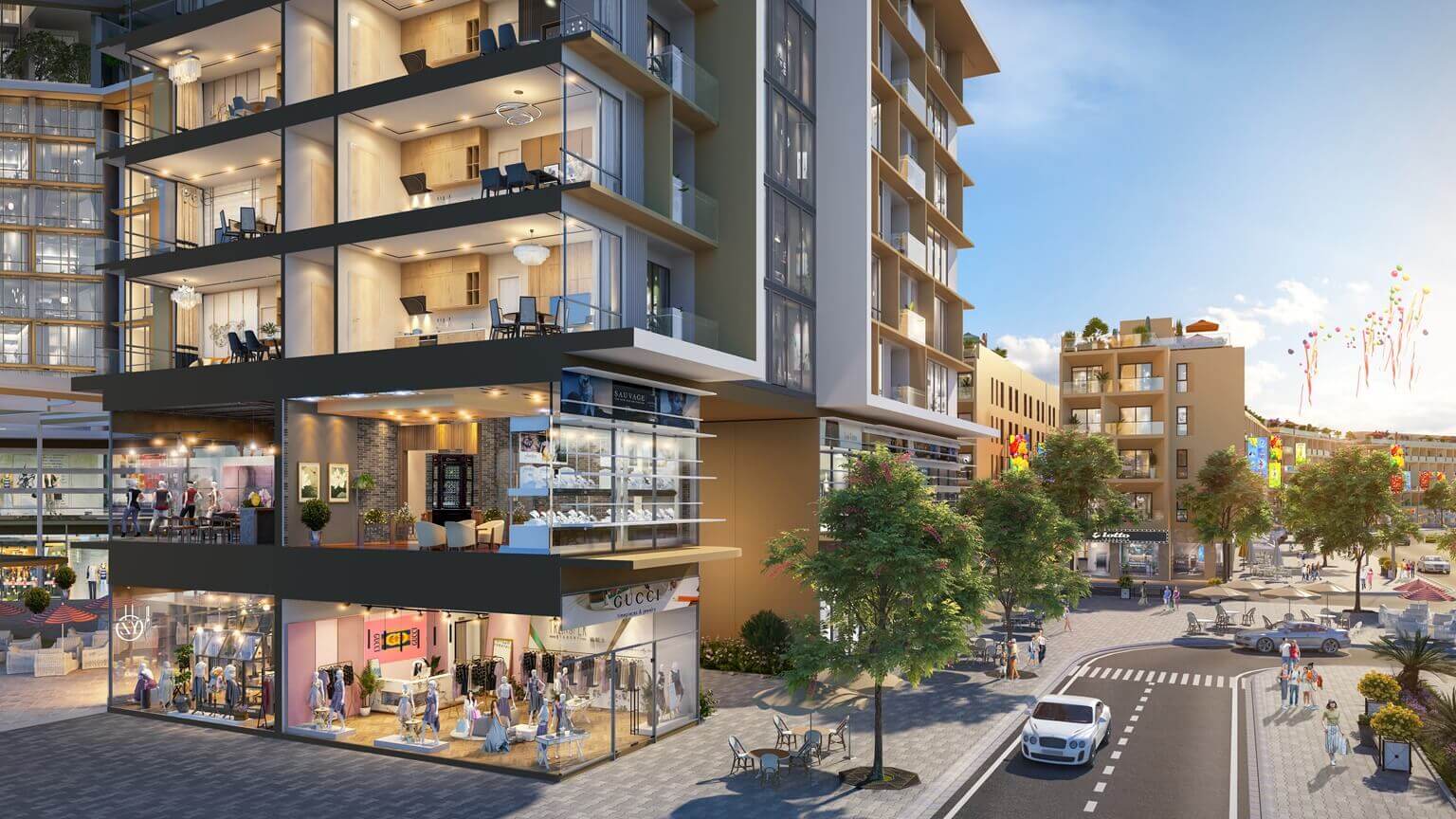 shophouse khối đế sun group mê linh