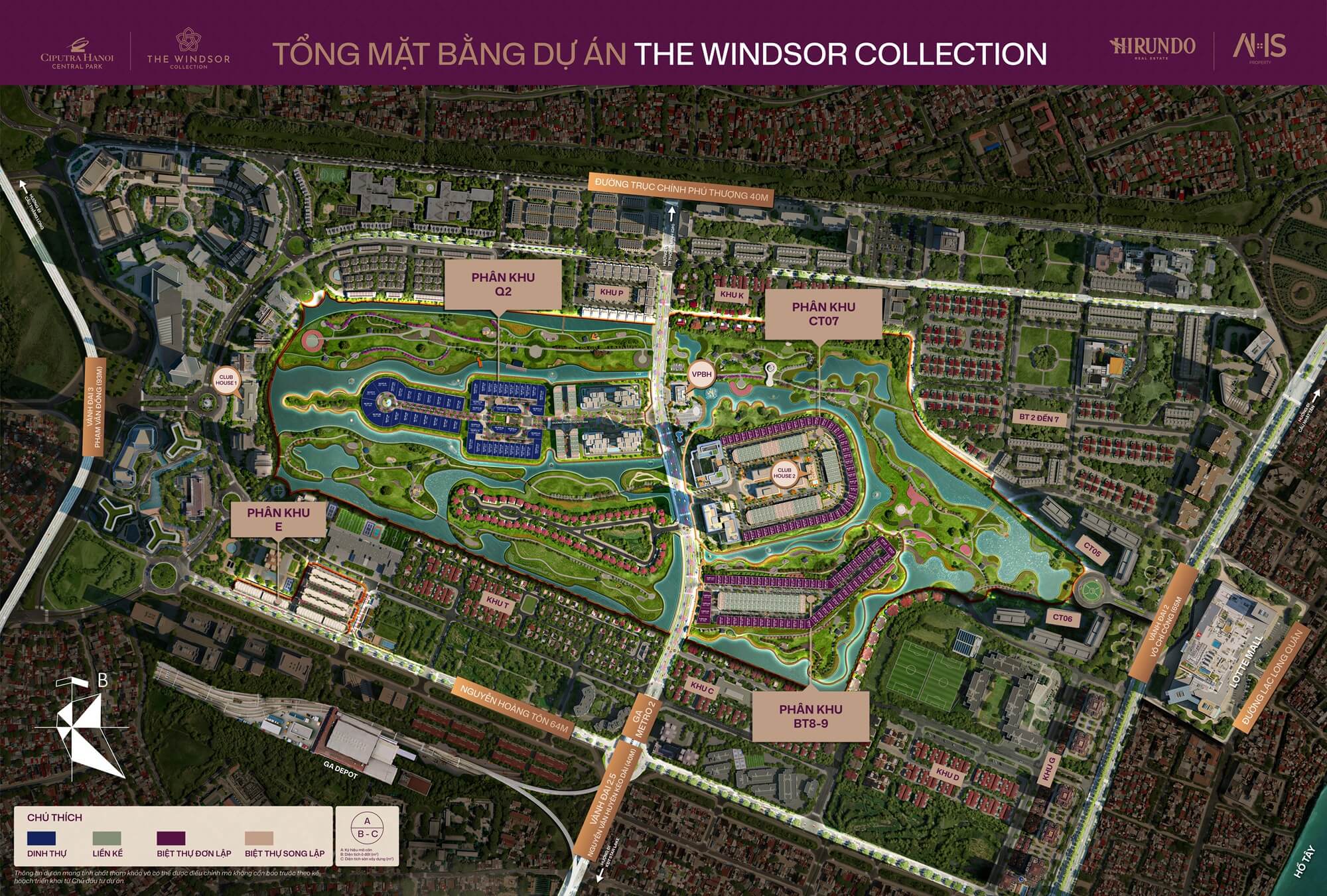 tổng mặt bằng dự án the windsor collection ciputra